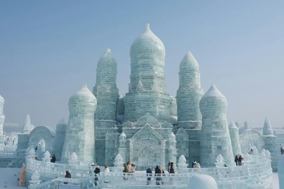 Harbin Ice & Snow Festival celebration in China